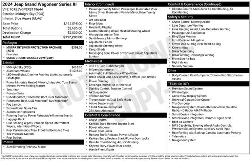 2024 Jeep Grand Wagoneer Series III