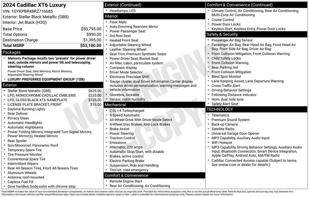 2024 Cadillac XT6 Luxury
