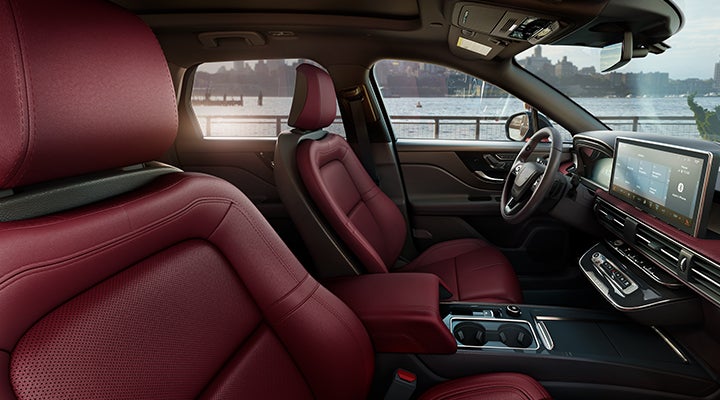 The available Perfect Position front seats in the 2024 Lincoln Corsair® SUV are shown. | Kindle Lincoln in Cape May Court House NJ