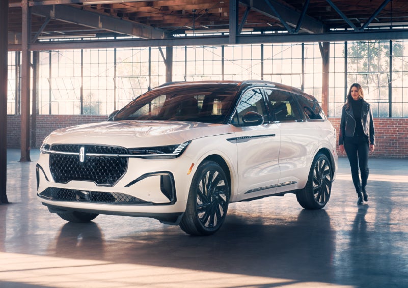 A person approaches a 2025 Lincoln Nautilus® SUV. | Kindle Lincoln in Cape May Court House NJ